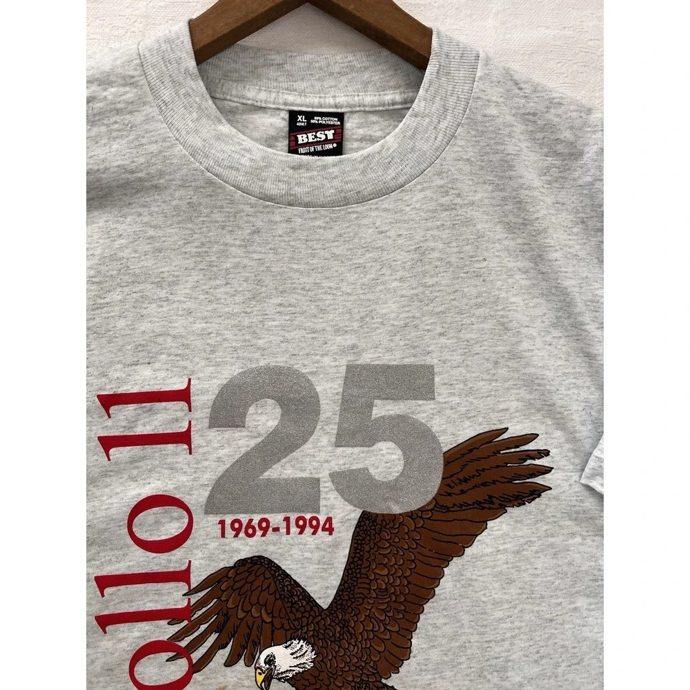 Vintage 90's Kennedy Space Center APOLLO 11 Lunar Landing Moon 1994 T-shirt